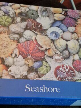 Re-Marks Seashore 1000 Piece Jigsaw Puzzle Collage Colorful Shells Starfish NIB